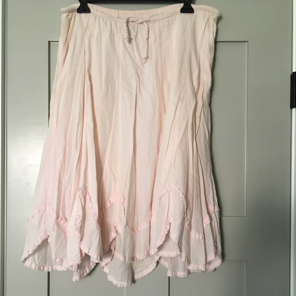 Blush pink skirt